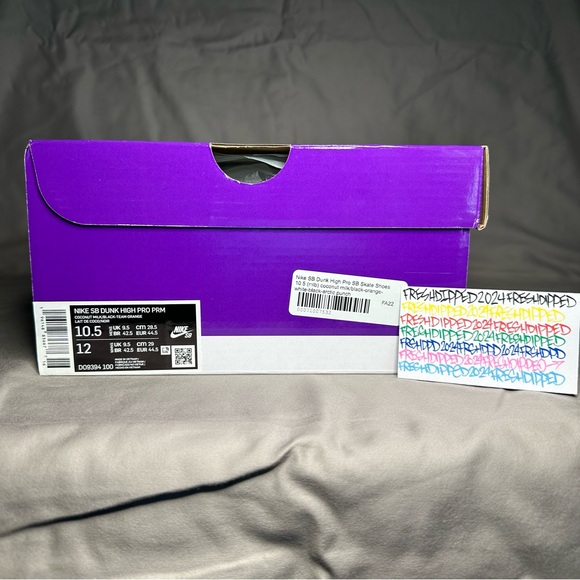NWT 2022NIKE SB DUNK HIGH PRO PRM SAN FRANCISCO GIANTS SZ. 10.5 DEADSTOCK OG ALL - Picture 14 of 16